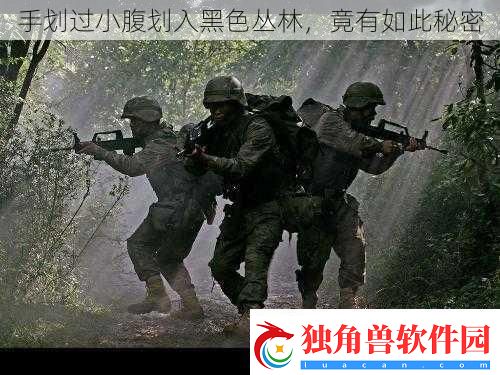 手划过小腹划入黑色丛林
