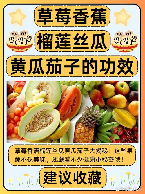 盘点水果界的网红:榴莲、茄子、香蕉、丝瓜、黄瓜、西红柿