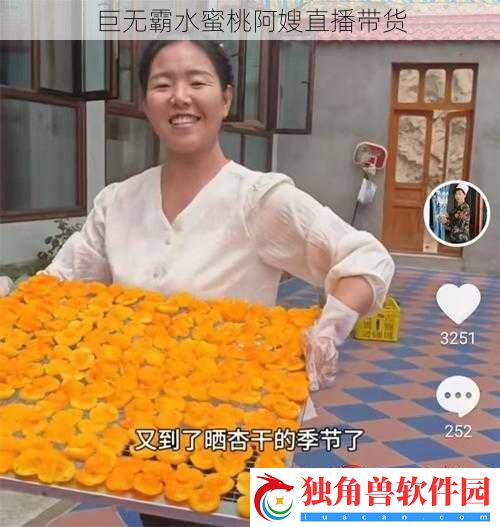 巨无霸水蜜桃阿嫂直播带货