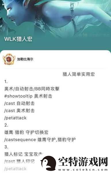 巫妖王之怒生存猎人输出宏-巫妖王之怒：生存猎人输出宏的终极指南与实战技巧