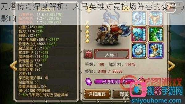 刀塔传奇深度解析：人马英雄对竞技场阵容的变革与影响