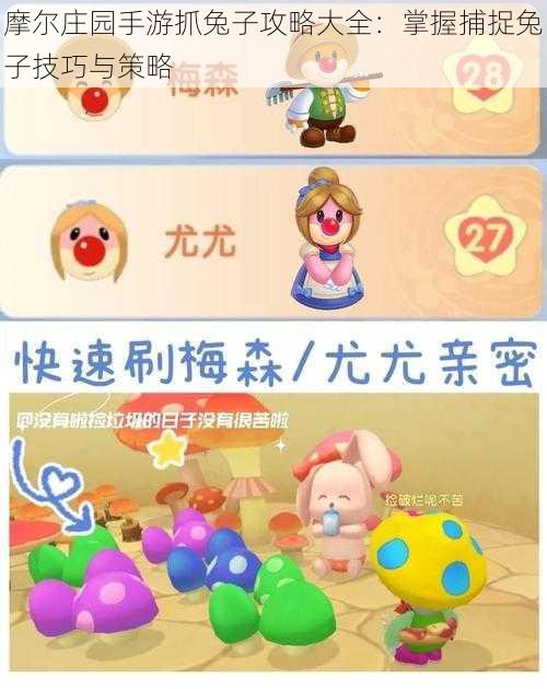 摩尔庄园手游抓兔子攻略大全:掌握捕捉兔子技巧与策略