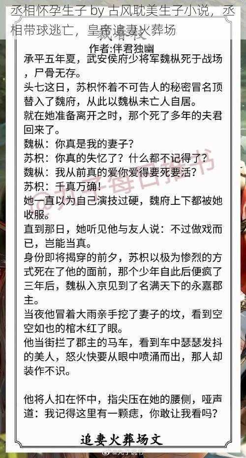 丞相怀孕生子 by 古风耽美生子小说,丞相带球逃亡,皇帝追妻火葬场