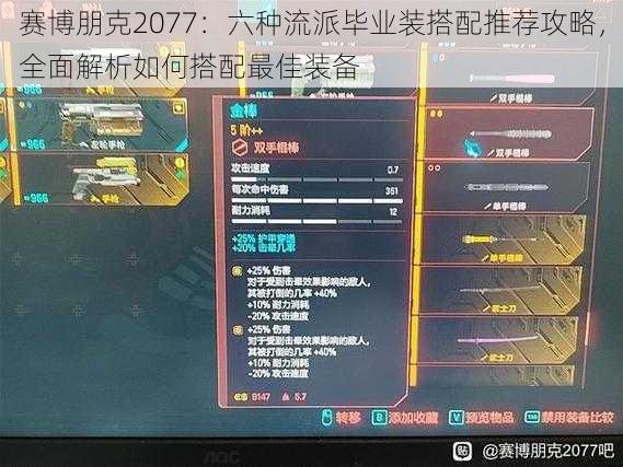 赛博朋克2077：六种流派毕业装搭配推荐攻略，全面解析如何搭配最佳装备