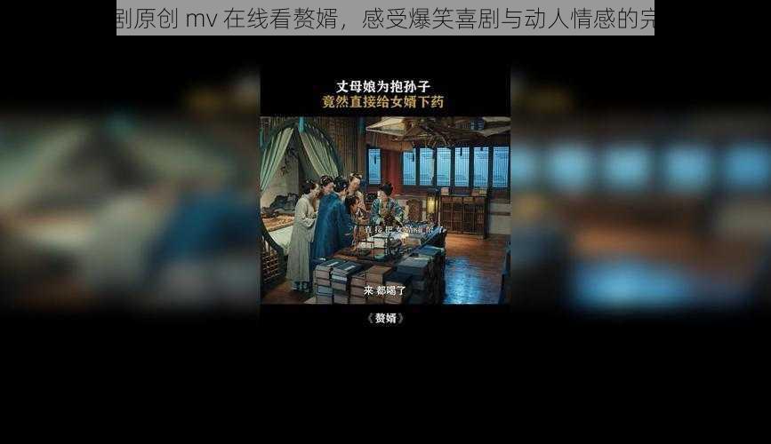 麻花传剧原创 mv 在线看赘婿,感受爆笑喜剧与动人情感的完美结合