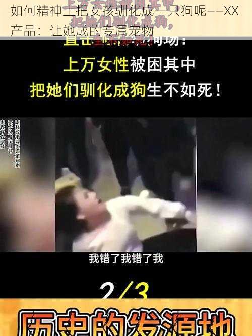 如何精神上把女孩驯化成一只狗呢——XX 产品：让她成的专属宠物