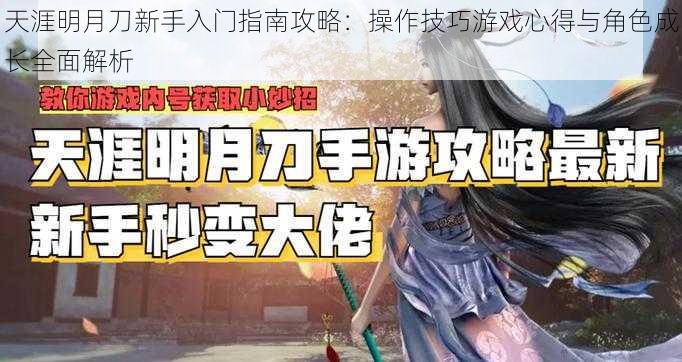 天涯明月刀新手入门指南攻略：操作技巧游戏心得与角色成长全面解析
