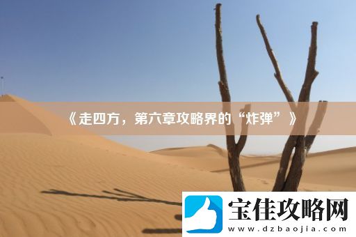 走四方-第六章攻略界的“炸弹”