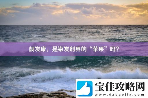 靓发康-是染发剂界的“苹果”吗