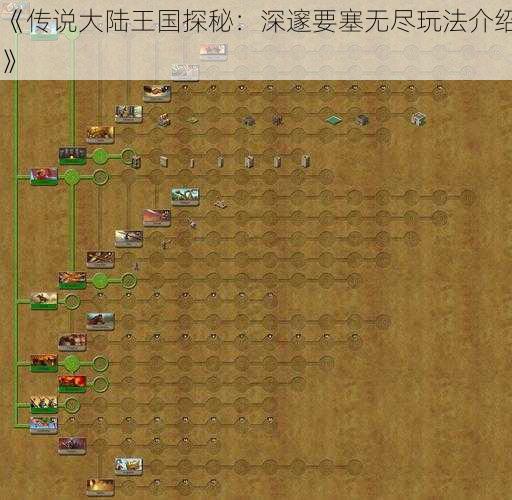 《传说大陆王国探秘:深邃要塞无尽玩法介绍》