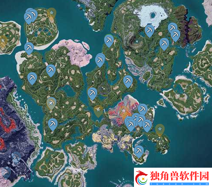 幻兽帕鲁矿石位置在哪-幻兽帕鲁矿石/硫磺/石炭/金属/水晶位置大全网