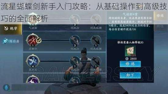 流星蝴蝶剑新手入门攻略：从基础操作到高级技巧的全面解析