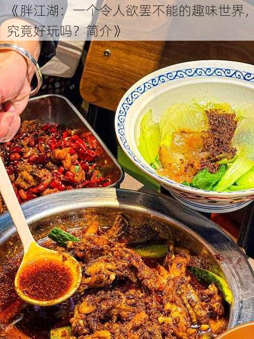 《胖江湖：一个令人欲罢不能的趣味世界，究竟好玩吗？简介》