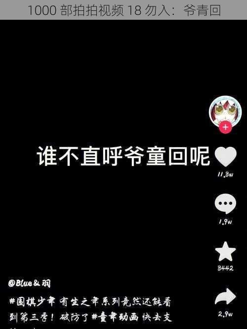 1000 部拍拍视频 18 勿入：爷青回