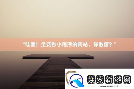 “哇塞！免费做小程序的站-你敢信-”