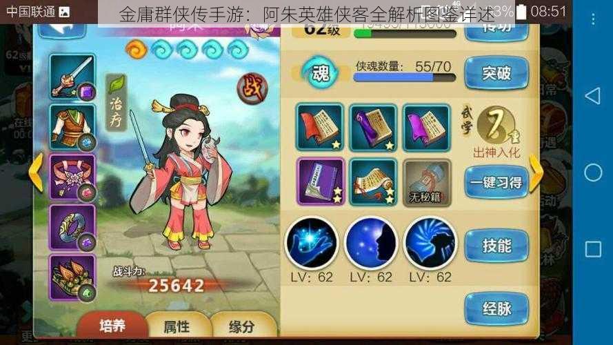 金庸群侠传手游：阿朱英雄侠客全解析图鉴详述