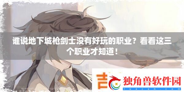 谁说地下城枪剑士没有好玩的职业-看看这三个职业才知道！