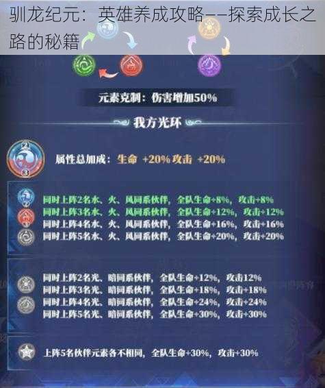 驯龙纪元:英雄养成攻略——探索成长之路的秘籍