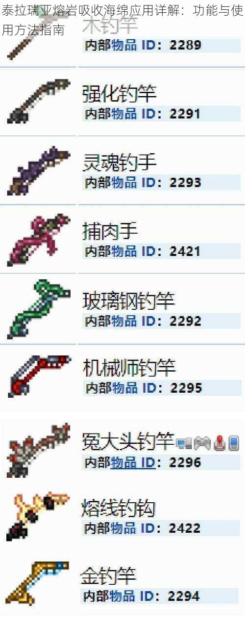 泰拉瑞亚熔岩吸收海绵应用详解：功能与使用方法指南