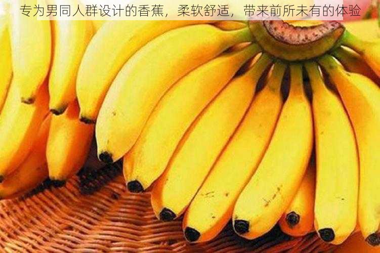 专为男同人群设计的香蕉,柔软舒适,带来前所未有的体验