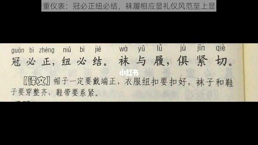 古人出行重仪表：冠必正纽必结，袜履相应显礼仪风范至上显华贵风采