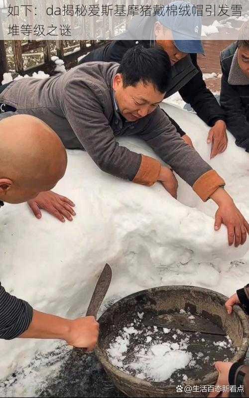 如下：da揭秘爱斯基摩猪戴棉绒帽引发雪堆等级之谜