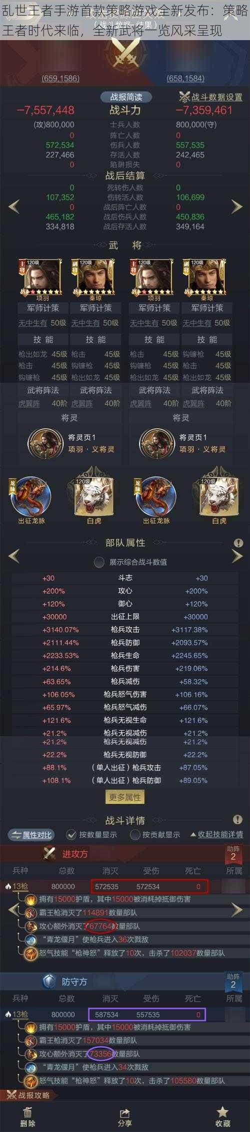 乱世王者手游首款策略游戏全新发布:策略王者时代来临,全新武将一览风采呈现