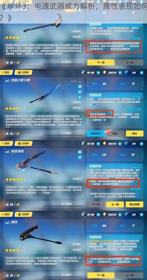 《崩坏3:电魂武器威力解析,属性表现如何?》