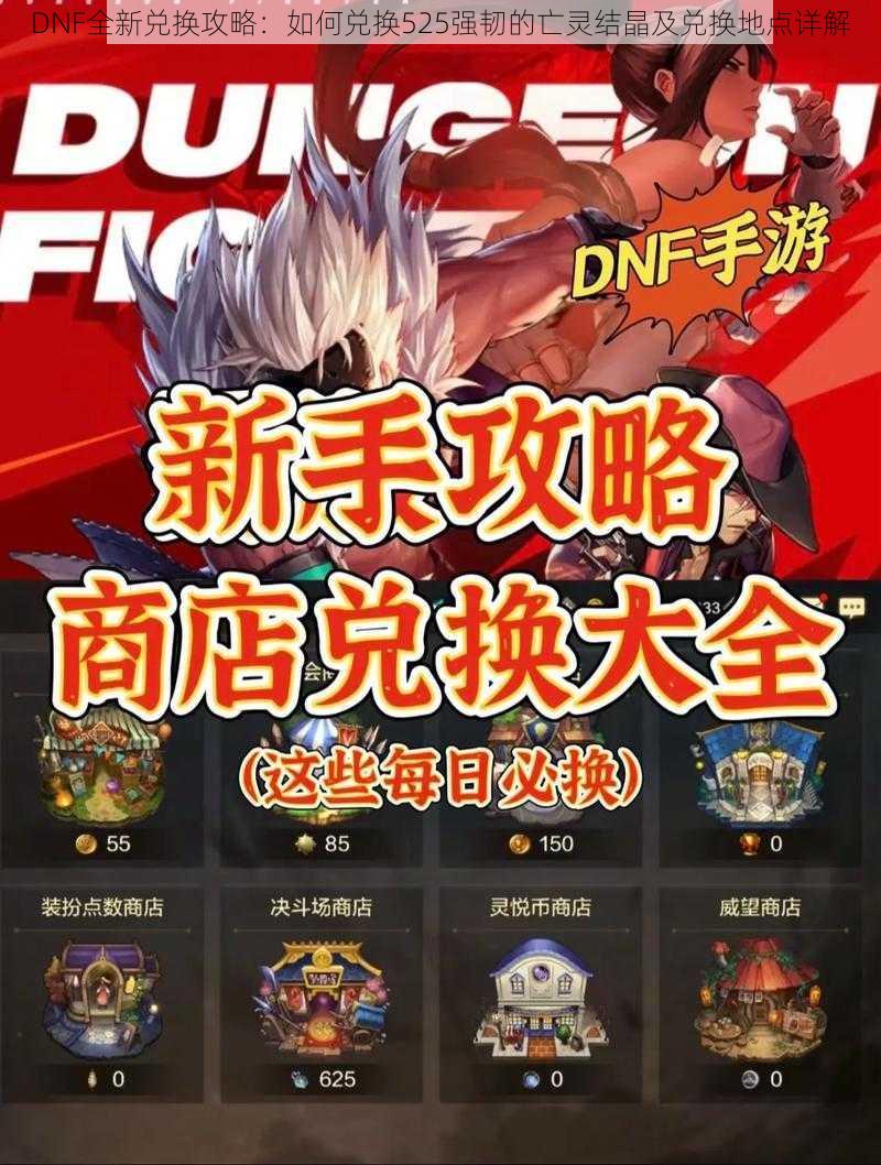 DNF全新兑换攻略:如何兑换525强韧的亡灵结晶及兑换地点详解