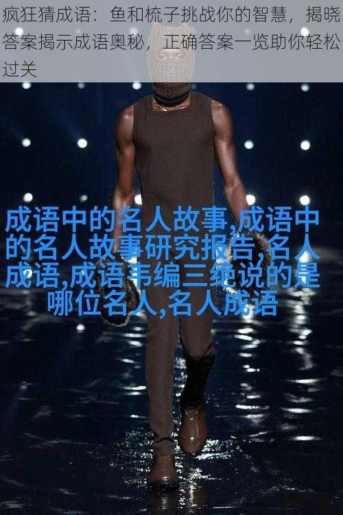疯狂猜成语：鱼和梳子挑战你的智慧，揭晓答案揭示成语奥秘，正确答案一览助你轻松过关