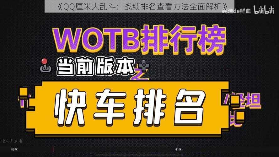 《QQ厘米大乱斗:战绩排名查看方法全面解析》