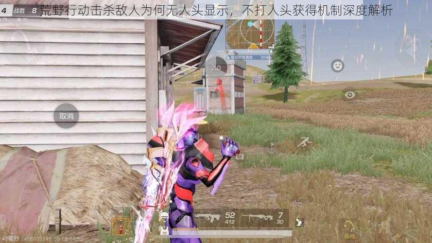 荒野行动击杀敌人为何无人头显示,不打人头获得机制深度解析