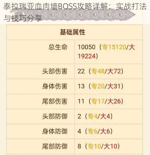 泰拉瑞亚血肉墙BOSS攻略详解：实战打法与技巧分享