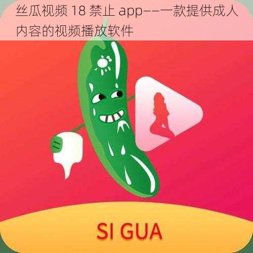 丝瓜视频 18 禁止 app——一款提供成人内容的视频播放软件