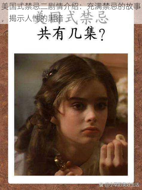 美国式禁忌二剧情介绍：充满禁忌的故事，揭示人性的黑暗