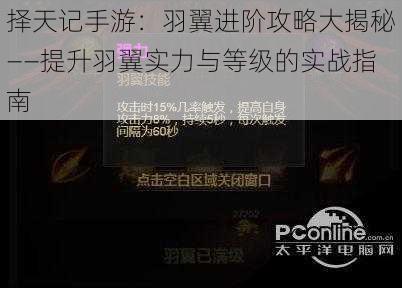 择天记手游：羽翼进阶攻略大揭秘——提升羽翼实力与等级的实战指南