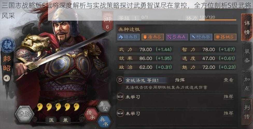 三国志战略版S武将深度解析与实战策略探讨武勇智谋尽在掌控，全方位剖析S级武将风采