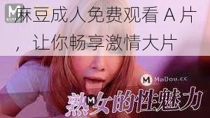 麻豆成人免费观看 A 片，让你畅享激情大片
