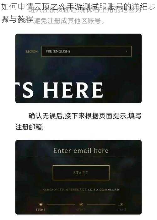 如何申请云顶之弈手游测试服账号的详细步骤与教程