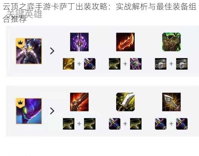 云顶之弈手游卡萨丁出装攻略:实战解析与最佳装备组合推荐