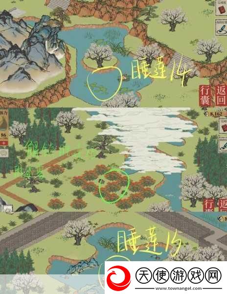 江南百景图长恨歌-18-朵睡莲在哪长恨歌-18-朵睡莲位置一览-探寻神秘睡莲的隐藏之处